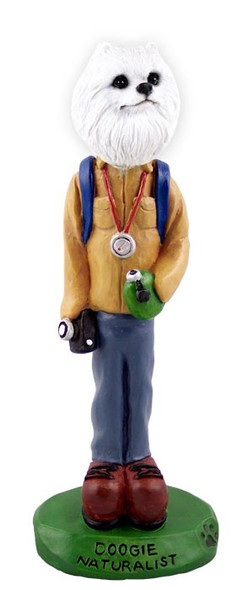 Miniature American Eskimo Naturalist Doogie Collectible Dog Figurine