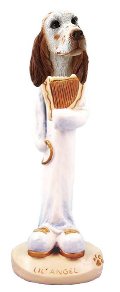 Orange Belton English Setter Lil Angel Doogie Collectible Dog Figurine