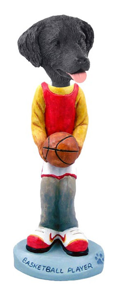 Flat Coated Retriever Basketball Doogie Collectible Dog Figurine