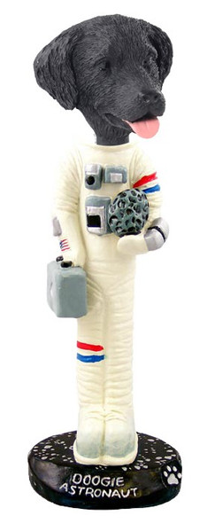 Flat Coated Retriever Astronaut Doogie Collectible Dog Figurine