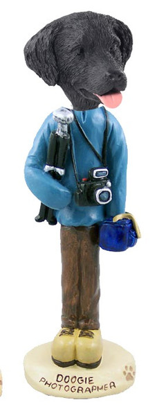 Flat Coated Retriever Photographer Doogie Collectible Dog Figurine