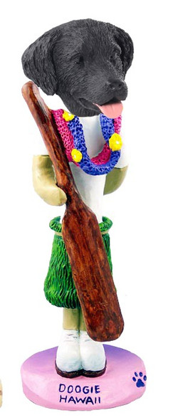 Flat Coated Retriever Hawaii Doogie Collectible Dog Figurine
