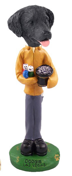 Flat Coated Retriever Las Vegas Doogie Collectible Dog Figurine