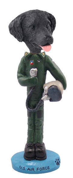 Flat Coated Retriever U S Air Force Doogie Collectible Dog Figurine