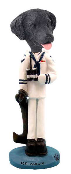 Flat Coated Retriever U S Navy Doogie Collectible Dog Figurine