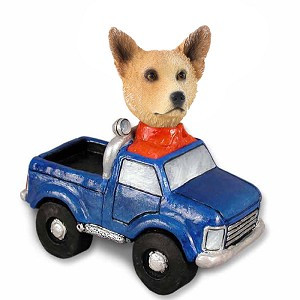 Red Australian Cattle Dog Pickup Doogie Collectible Dog Figurine
