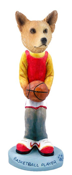 Red Australian Cattle Dog Basketball Doogie Collectible Dog Figurine