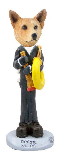 Red Australian Cattle Dog Sailor Doogie Collectible Dog Figurine