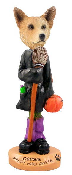 Red Australian Cattle Dog Happy Halloween Doogie Collectible Dog Figurine