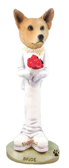 Red Australian Cattle Dog Bride Doogie Collectible Dog Figurine