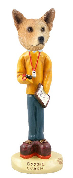 Red Australian Cattle Dog Coach Doogie Collectible Dog Figurine