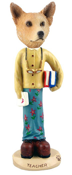 Red Australian Cattle Dog Female Teacher Doogie Collectible Dog Figurine