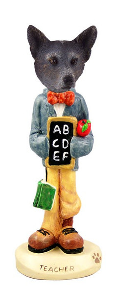 Blue Australian Cattle Dog Teacher Doogie Collectible Dog Figurine