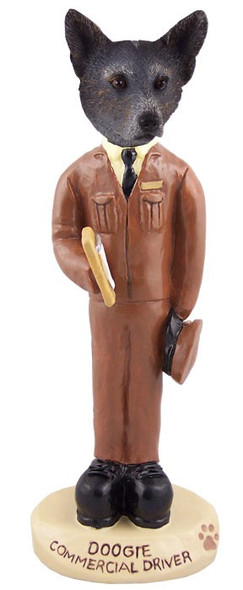 Blue Australian Cattle Dog Commercial Driver Doogie Collectible Dog Figurine