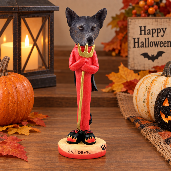 Blue Australian Cattle Dog Lil Devil Doogie Collectible Dog Figurine