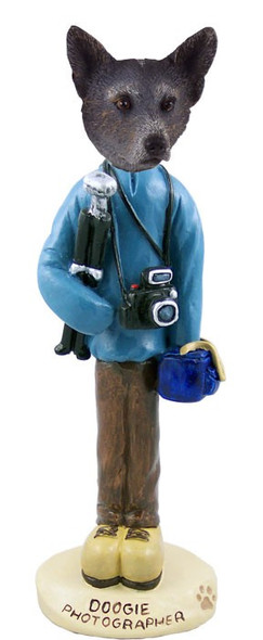 Blue Australian Cattle Dog Photographer Doogie Collectible Dog Figurine