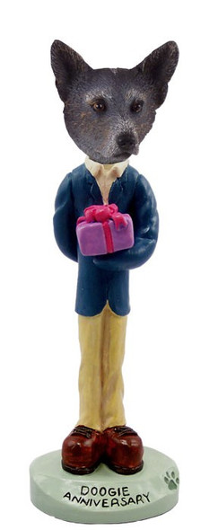 Blue Australian Cattle Dog Anniversary Doogie Collectible Dog Figurine