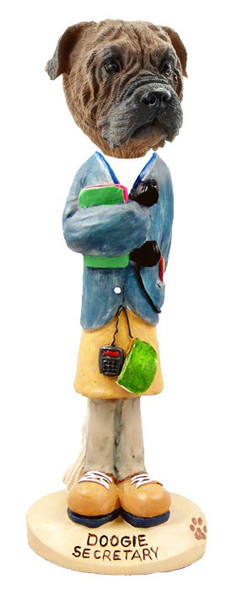 Bullmastiff Secretary Doogie Collectible Dog Figurine