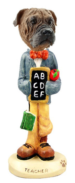 Bullmastiff Teacher Doogie Collectible Dog Figurine