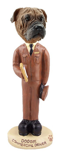 Bullmastiff Commercial Driver Doogie Collectible Dog Figurine