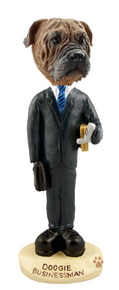 Bullmastiff Businessman Doogie Collectible Dog Figurine