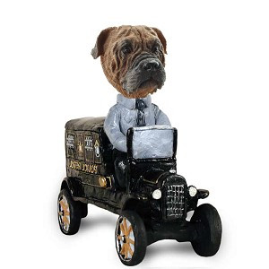 Bullmastiff Paddy Wagon Doogie Collectible Dog Figurine