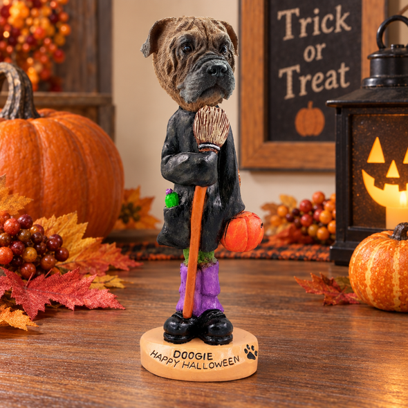 Bullmastiff Happy Halloween Doogie Collectible Dog Figurine