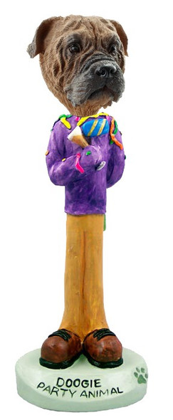 Bullmastiff Party Animal Doogie Collectible Dog Figurine