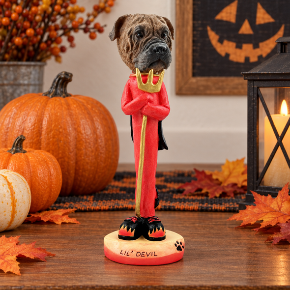Bullmastiff Lil Devil Doogie Collectible Dog Figurine