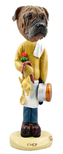 Bullmastiff Chef Doogie Collectible Dog Figurine