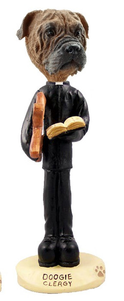 Bullmastiff Clergy Doogie Collectible Dog Figurine