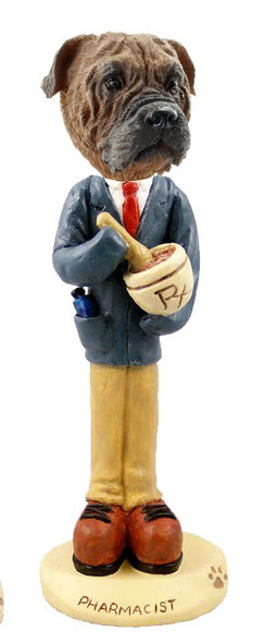Bullmastiff Pharmacist Doogie Collectible Dog Figurine