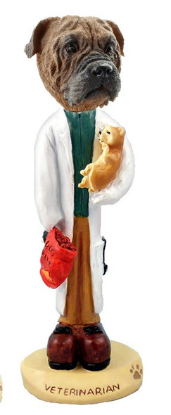 Bullmastiff Veterinarian Doogie Collectible Dog Figurine