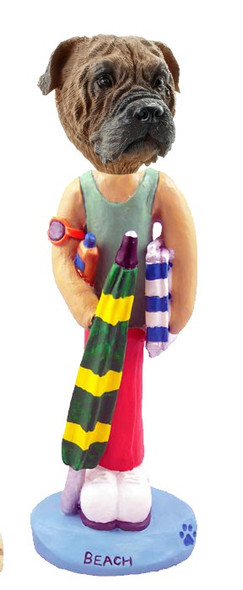 Bullmastiff Beach Doogie Collectible Dog Figurine