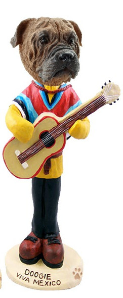 Bullmastiff Viva Mexico Doogie Collectible Dog Figurine