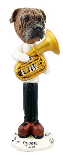 Bullmastiff Tuba Doogie Collectible Dog Figurine