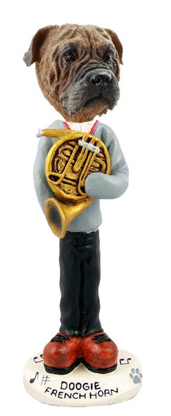 Bullmastiff French Horn Doogie Collectible Dog Figurine
