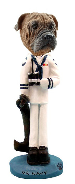 Bullmastiff U S Navy Doogie Collectible Dog Figurine