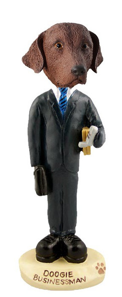 Chesapeake Bay Retriever Businessman Doogie Collectible Dog Figurine