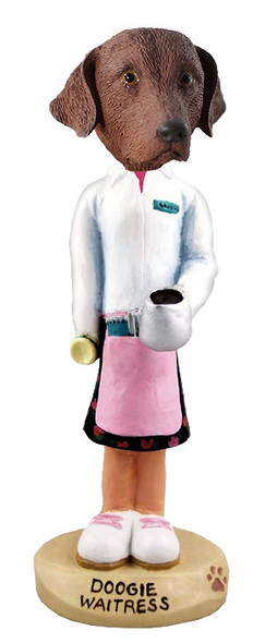 Chesapeake Bay Retriever Waitress Doogie Collectible Dog Figurine