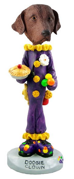 Chesapeake Bay Retriever Clown Doogie Collectible Dog Figurine