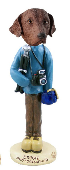 Chesapeake Bay Retriever Photographer Doogie Collectible Dog Figurine