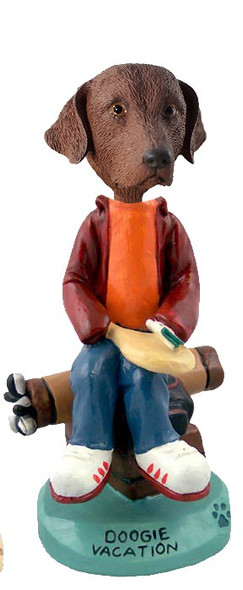 Chesapeake Bay Retriever Vacation Doogie Collectible Dog Figurine