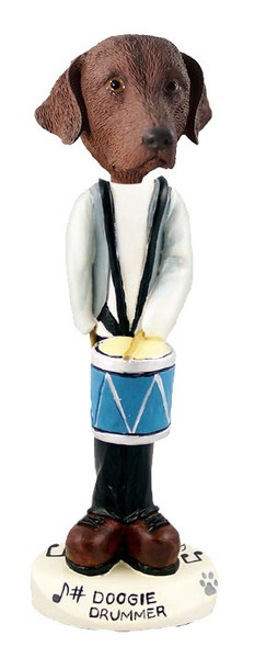 Chesapeake Bay Retriever Drummer Doogie Collectible Dog Figurine