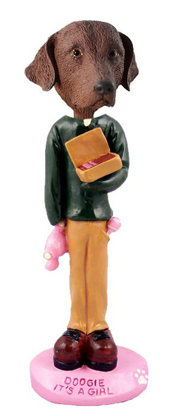 Chesapeake Bay Retriever It's a Girl Doogie Collectible Dog Figurine