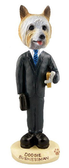Silky Terrier Businessman Doogie Collectible Dog Figurine