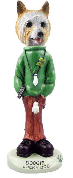Silky Terrier Lucky Doogie Collectible Dog Figurine