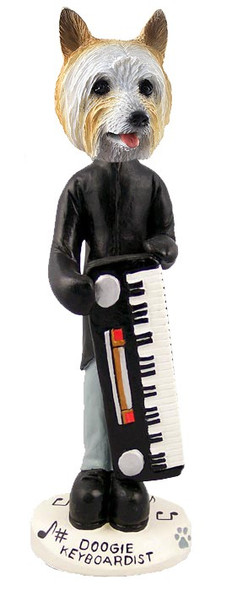 Silky Terrier Keyboardist Doogie Collectible Dog Figurine