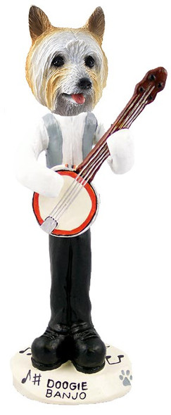 Silky Terrier Banjo Doogie Collectible Dog Figurine