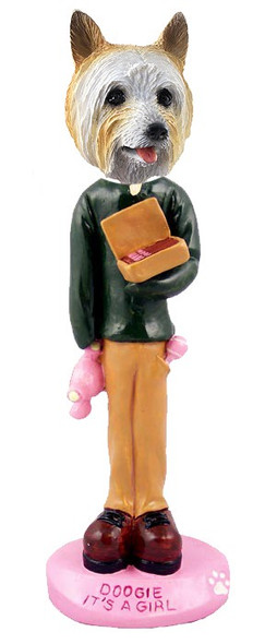 Silky Terrier It's a Girl Doogie Collectible Dog Figurine